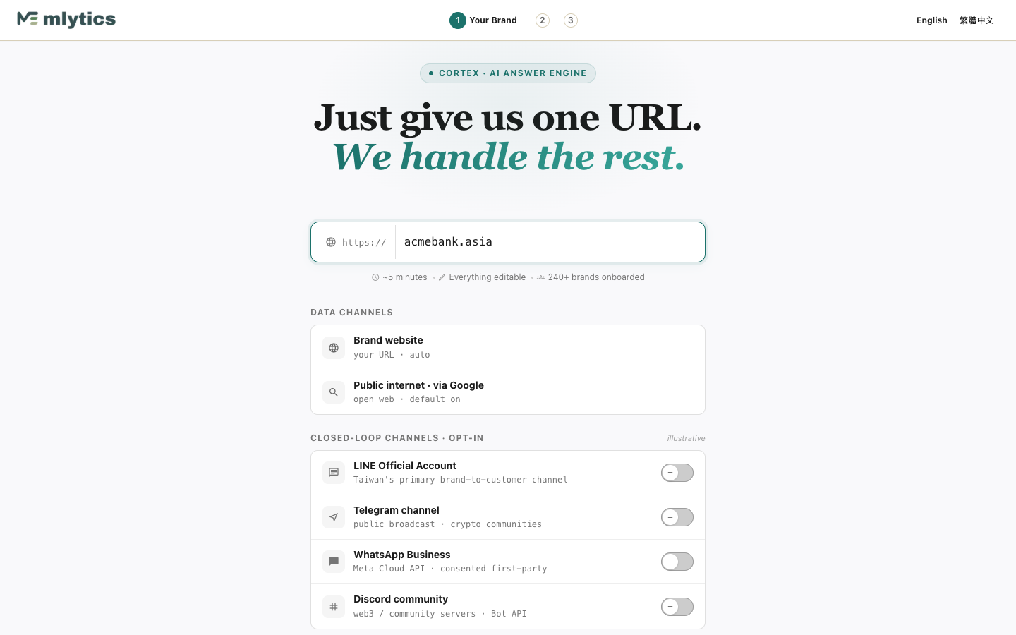 Enter URL